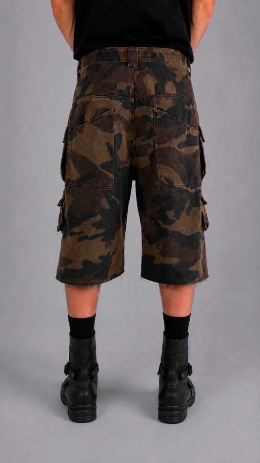 AW25 B*NDESWEHR | Camouflage Cargo Shorts