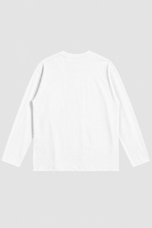 distraction longsleeve – Rückansicht – White
