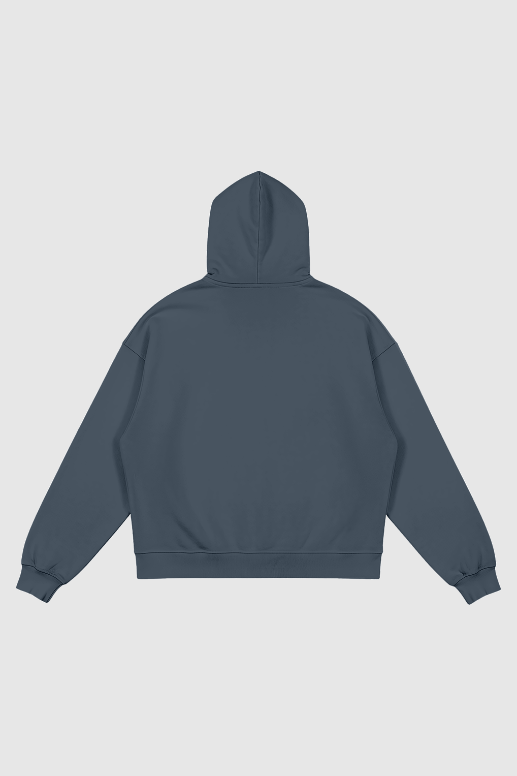 trash zip hoodie – Rückansicht – Grey Blue