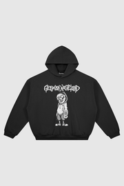 wastebag hoodie – Vorderansicht – Black