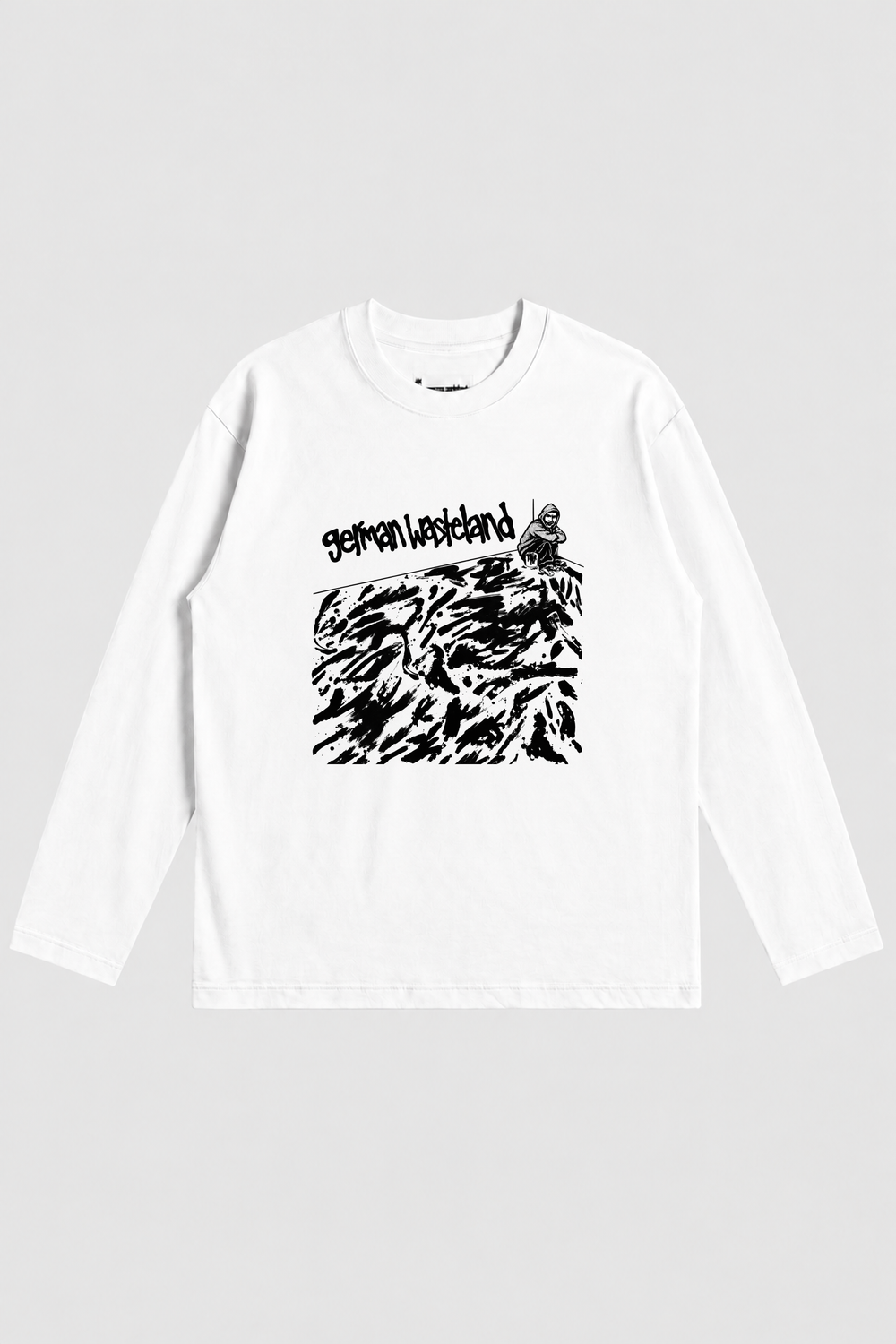 distraction longsleeve – Vorderansicht – White