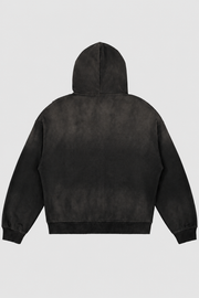 maul zip hoodie – Rückansicht – Black