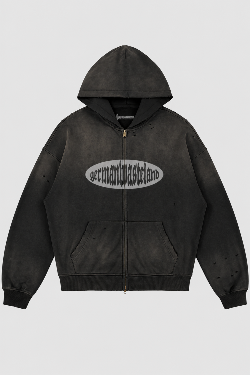 maul zip hoodie – Vorderansicht – Black
