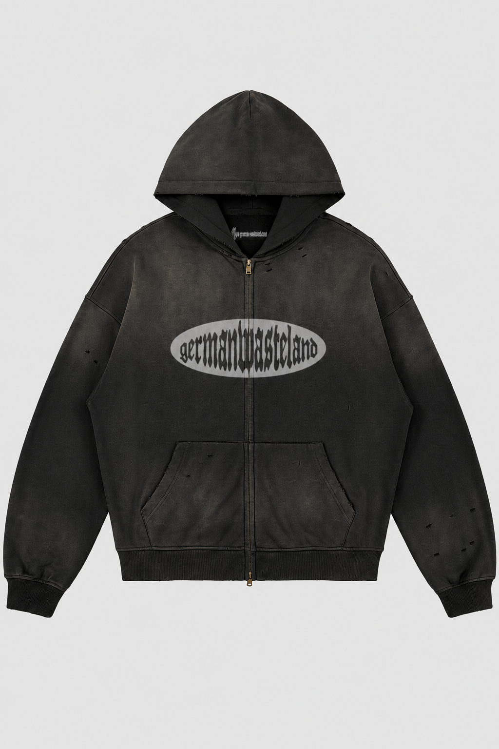 maul zip hoodie – Vorderansicht – Black