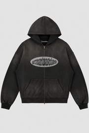 maul zip hoodie – Vorderansicht – Black